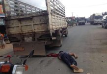 រថយន្ត-ម៉ូតូបុកគ្នាបណ្តាលអោយបុរសម្នាក់បានស្លាប់