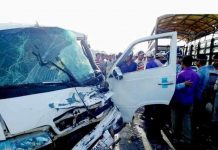 ឡានដឹកកម្មករនិងឡានដឹកធ្យូងបុកគ្នាបណ្តាលឲ្យមានអ្នករបួសធ្ងន់ស្រាលជាច្រើននាក់