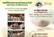 នៅថ្ងៃទី០១ ខែវិច្ឆិកាខាងមុខនេះកម្ពុជានឹងរៀបចំការប្រកួតអង្ករល្អបំផុត ប្រចាំឆ្នាំ