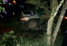 ឡានដឹកកម្មកររោងចក្រស្បែកជើង សាន់បូ ក្រឡាប់ចាក់ចោលកម្មករកម្មការនីជាច្រើននាក់បានរងរបួសធ្ងន់ និងស្រាល ខណះដែលដាច់ហ្វ្រាំង