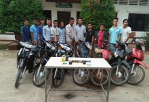 ជនគ្រឿងញៀន១២នាក់ ត្រូវបានកម្លាំងនគរបាលខេត្តកំពង់ចាម បង្ក្រាបបានជាបន្ដបន្ទាប់នៅស្រុកស្ទឹងត្រង់