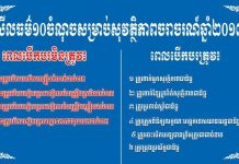 ស្លាប់៥នាក់ និងរបួស៦២នាក់ ក្នុងគ្រោះថ្នាក់ចរាចរណ៍ទូទាំងប្រទេសថ្ងៃទី១០ ខែមករាម្សិលមិញ