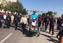 ឧបនាយករដ្ឋមន្រ្តី ហោ ណាំហុង ប្រកាសចូលរួមឧបត្ថម្ភថវិកាដល់មូលនិធិត្រីចក្រយាន្ត (មូលនិធិស៊ីក្លូ) ចំនួន១ម៉ឺនដុល្លារក្នុងមួយឆ្នាំ