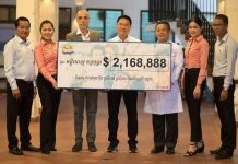 ឧកញ៉ាហុង ពីវ ឧបត្ថម្ភថវិកាជាង2លានដុល្លារដល់មន្ទីរពេទ្យគន្ធបុប្ផា…